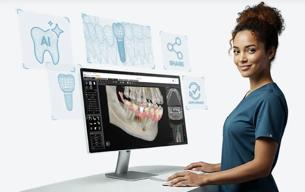 Carestream CSI8 Accélérez votre flux de travail implantaire grâce aux fonctionnalités Premium avec nos derniers outils basés sur l’IA