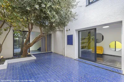 projet d'aménagement extérieur à Marseille 13009 avec l'Agence MRC, Architecte Paysagiste : Patio et terrasse bleu