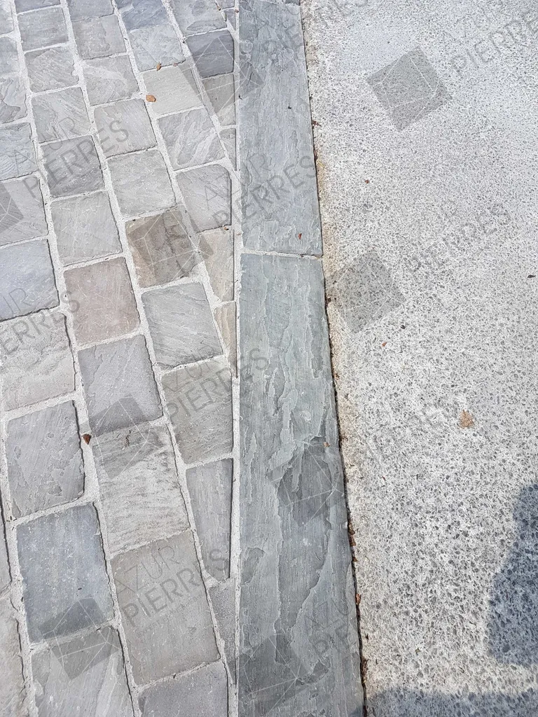 pavé bordure gris anthracite