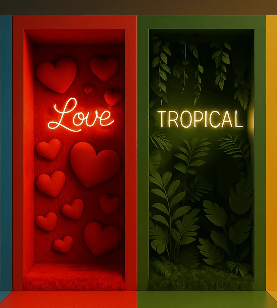 Box à selfie des Couleurs décors événementiels par Piciz