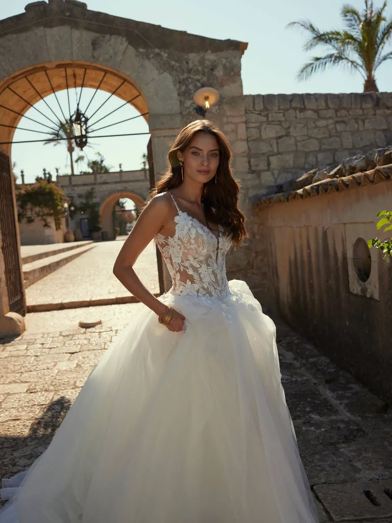 Robe de mariée princesse avec décolleté et dos nu a Plan de Campagne