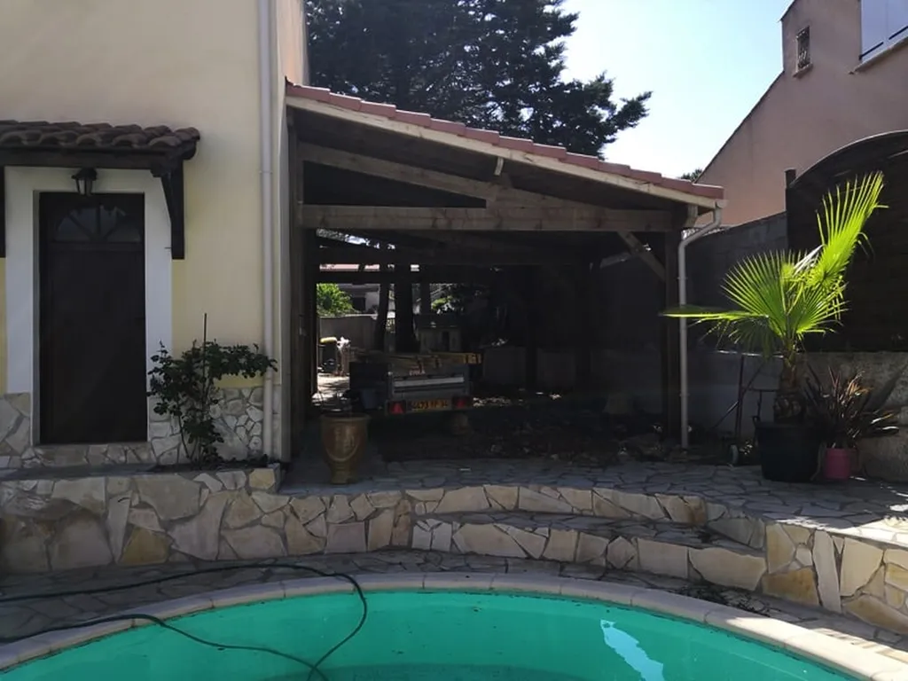 Construction d’abris de voiture à ossature en bois à Frontignan