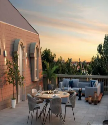 Appartement neuf 4 pièces en rez de jardin de 104,90 m2 avec extérieur privatif de 62,40 nm2