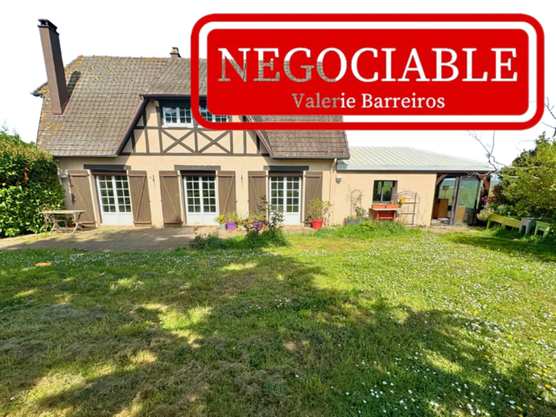 A vendre belle propriété de 130 m² édifiée sur un terrain de 3500 m² sur la commune de FRENEUSE 76410