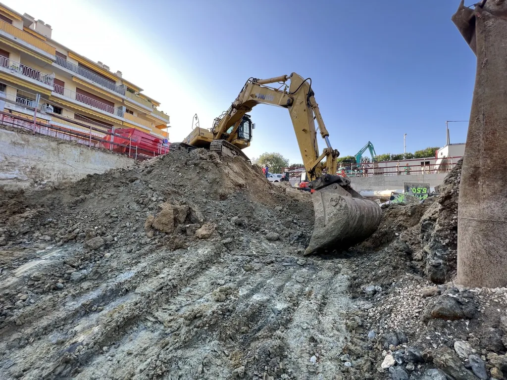 Excavation des terres