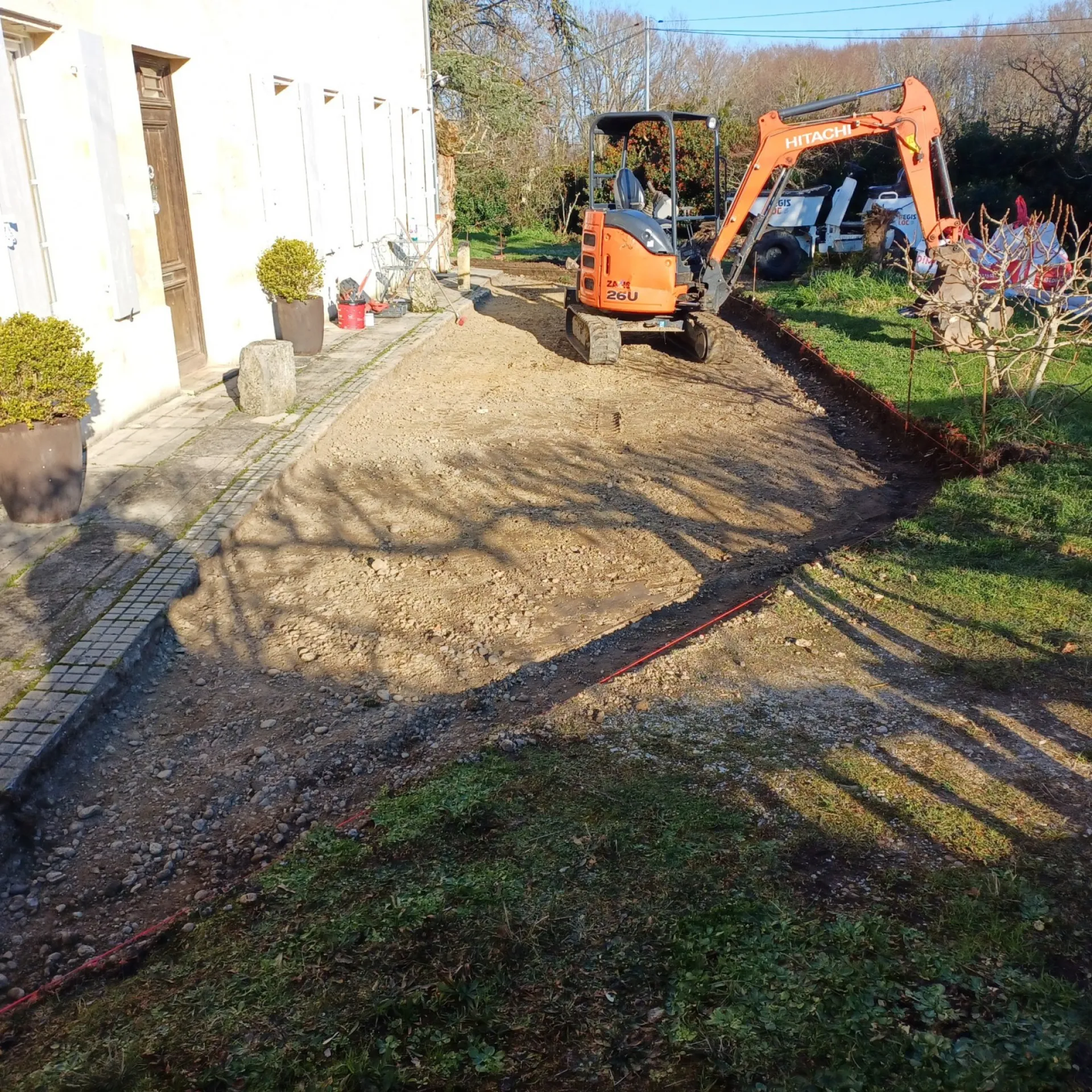 terrassement avec pose de pavé , devis gratuit autour de moi 