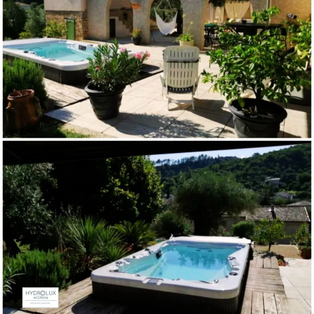 Spa de nage Danube installé à Saint-Ambroix