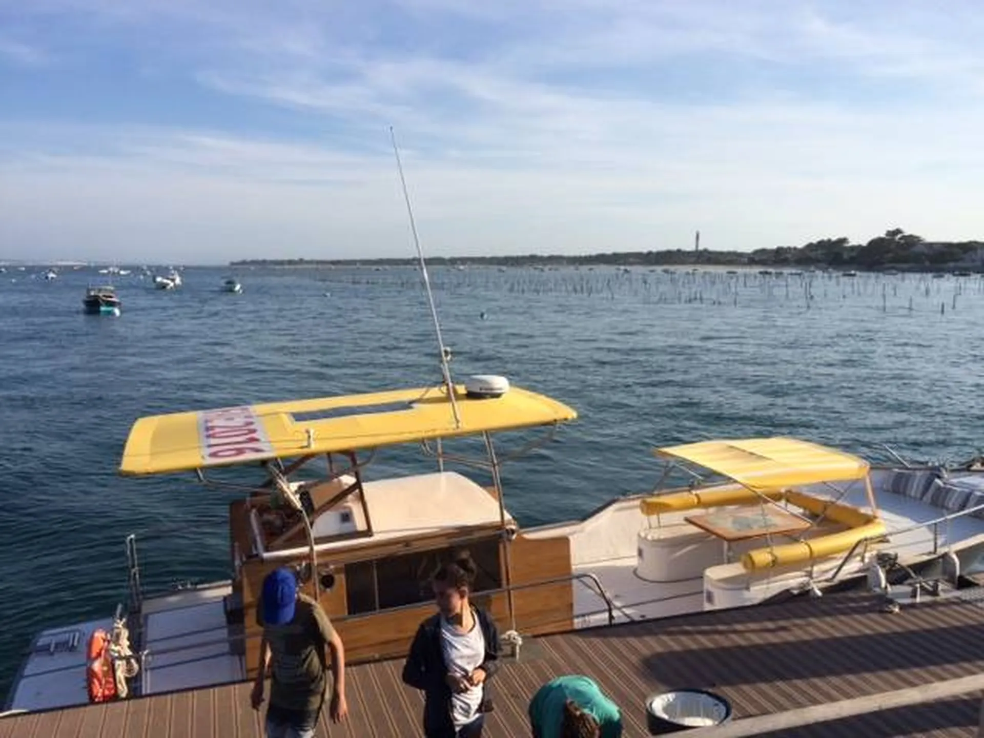 Vedette chaland moderne à Bélisaire , Cap Ferret