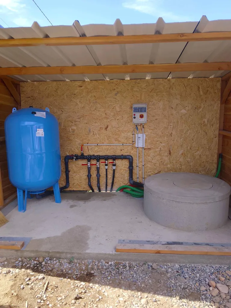 Réservoir à vessie de 500 litres et régulation de pression pour une installation de pompage à Toulouse