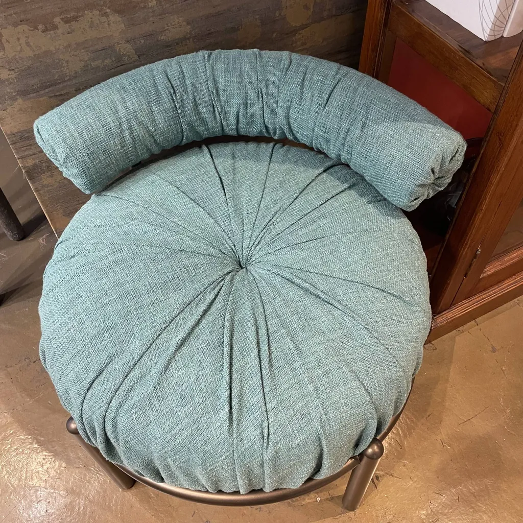 Fauteuil BONBON bleu avec dossier réglable
