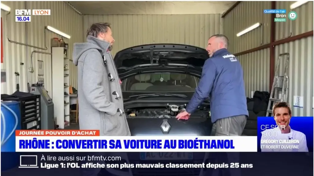 Rhône : conversion au bioéthanol E85 flexfuel garage à Anse près de Lyon