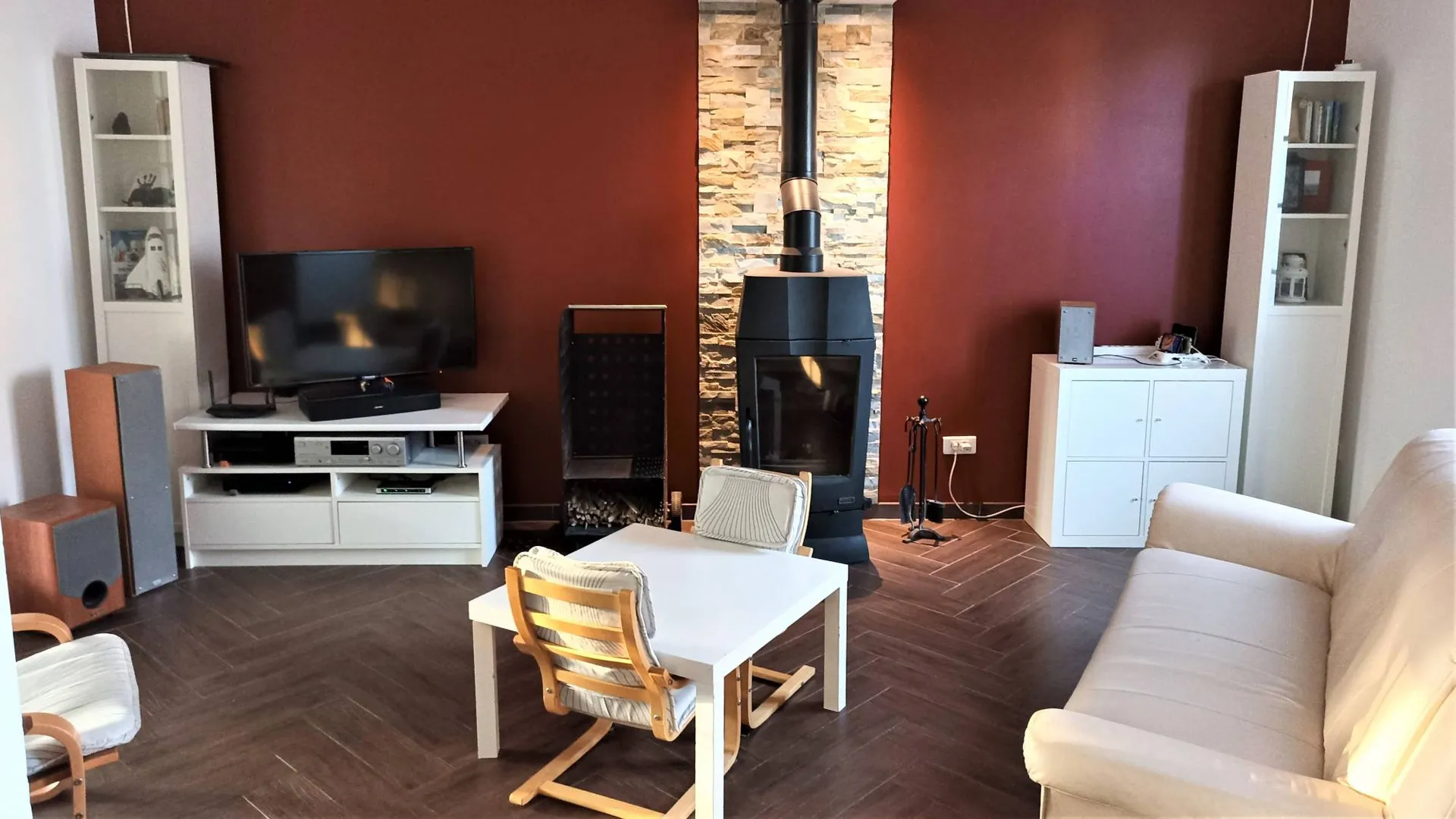 Maison de village à la plage.