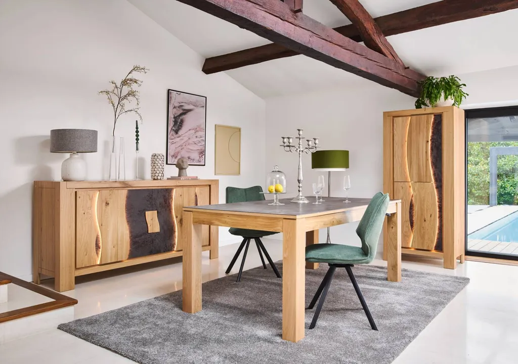 Vente d'une salle à manger complète bois massif modèle LEGEND