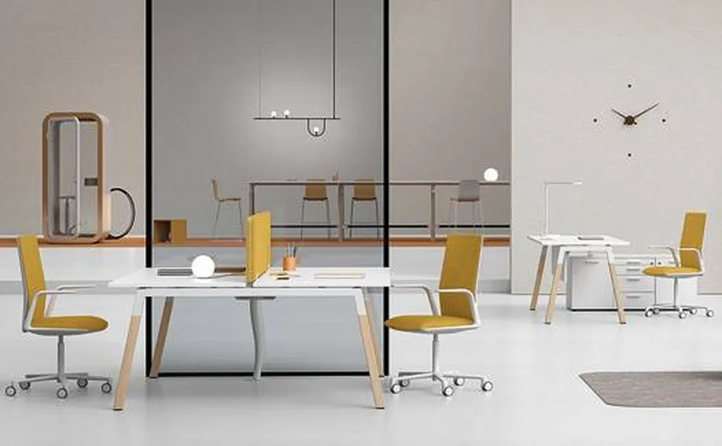 Mobilier de bureau POLARE avec écrans acoustiques à Marseille