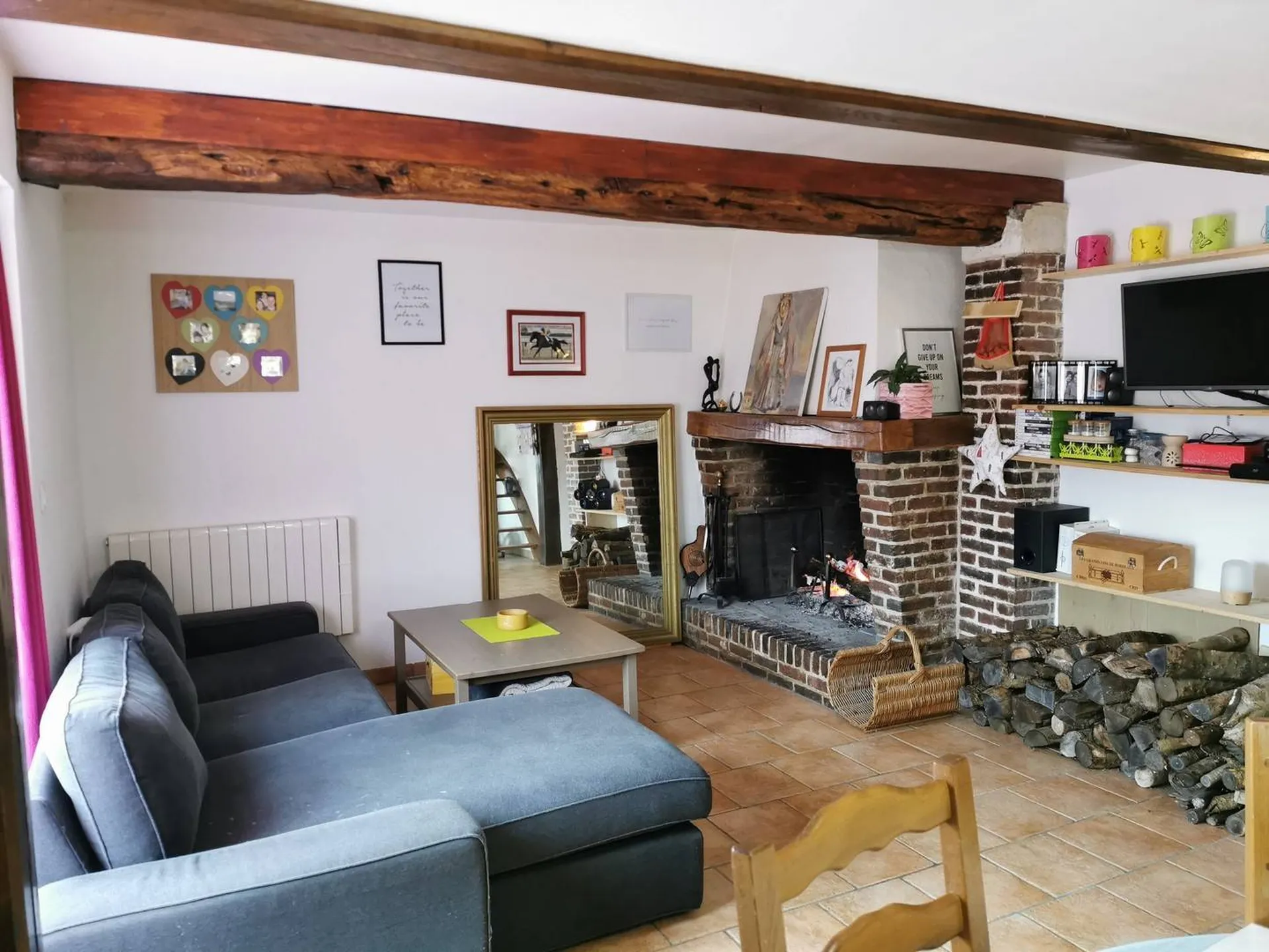 Maison en pierres et briques, Calvados 14