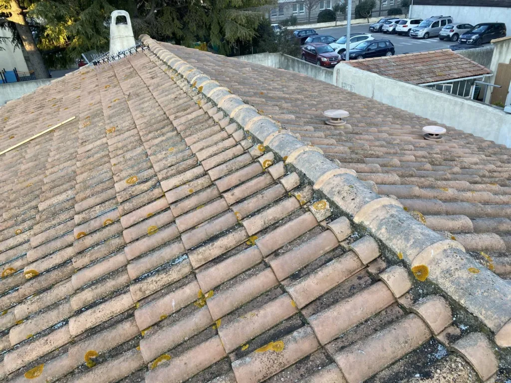 faitage ciment avant intervention sur aix en provence