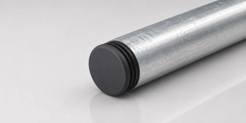 Mât Galvanisé Ø 60 mm – Support Universel pour Panneaux et Miroirs Routiers