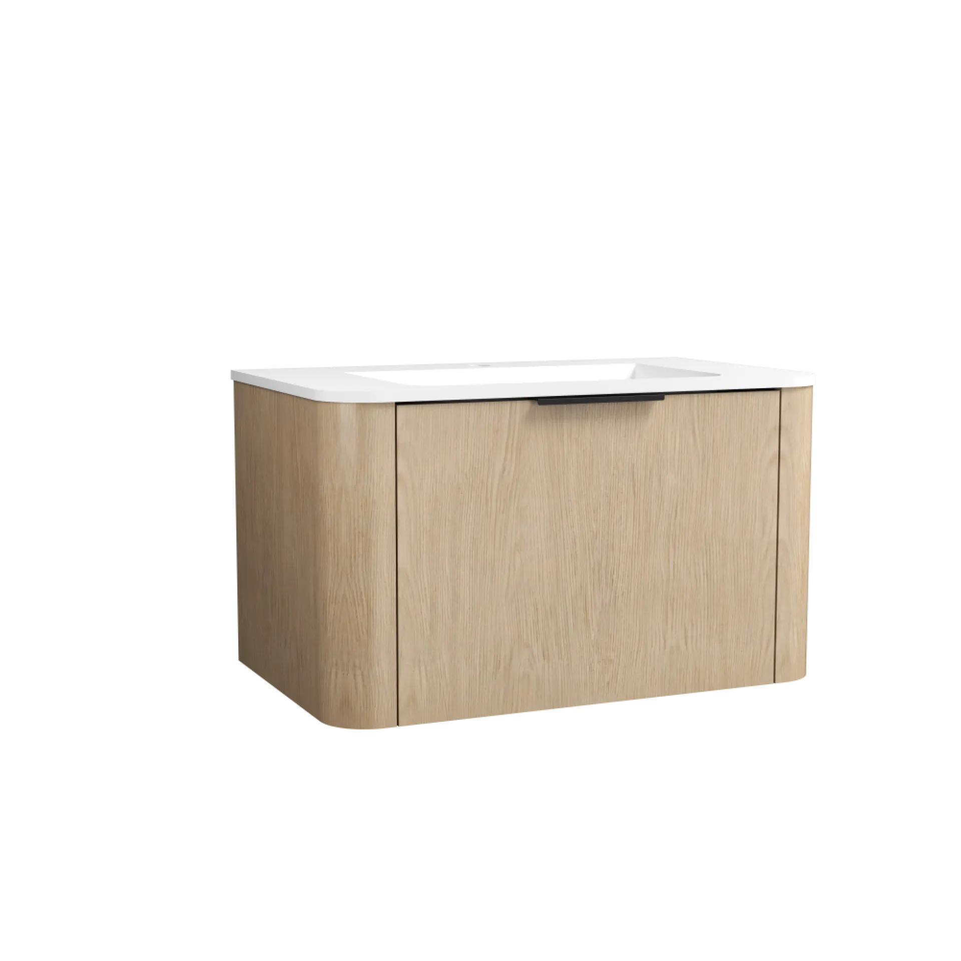 Découvrez notre meuble de salle de bain design aux formes arrondies à Neufchâtel-en-Bray, proche de Dieppe (76).