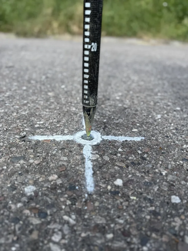 Relevé d'un point avec le GNSS R12i