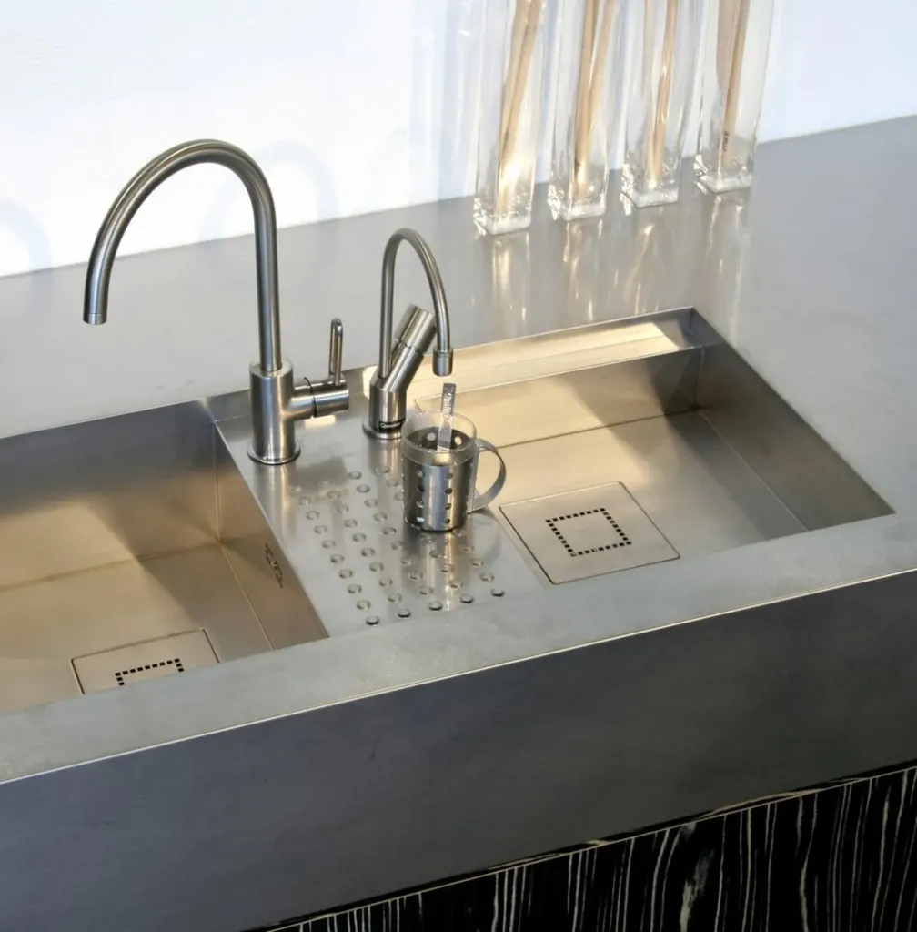 Évier inox sur mesure