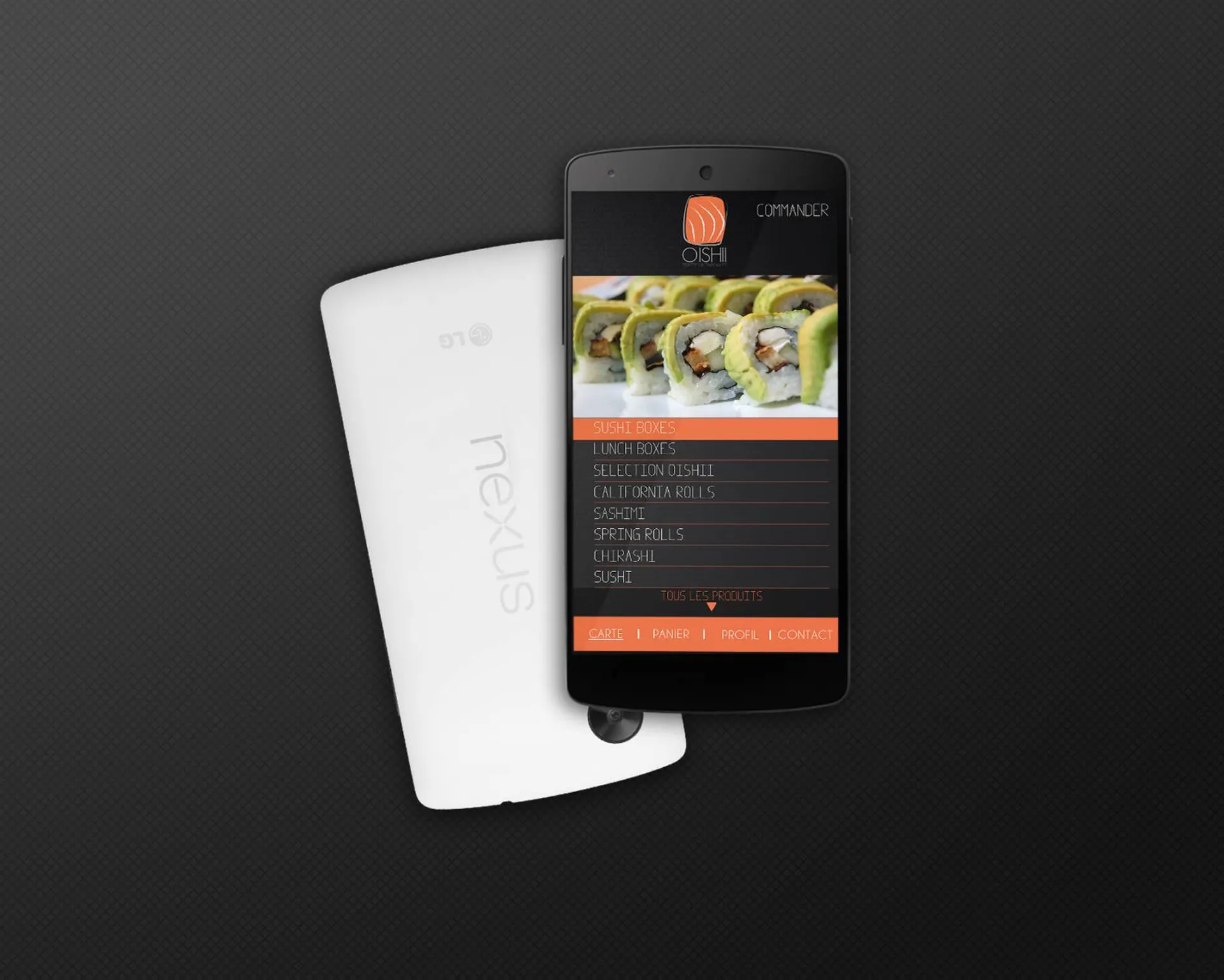 application mobile restaurant traiteur graphiste web designer marseille