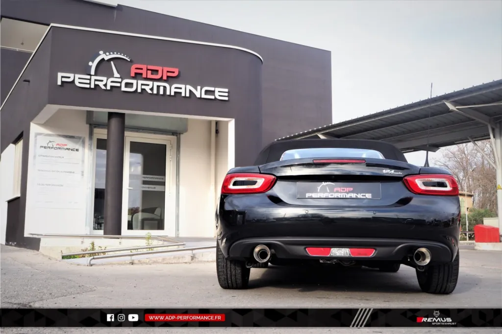 Ligne d'échappement (silencieux) Remus Marseille - Fiat 124 Spider - ADP Performance