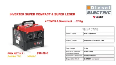 GROUPE ELECTROGENE INVERTER LEGER & COMPACT