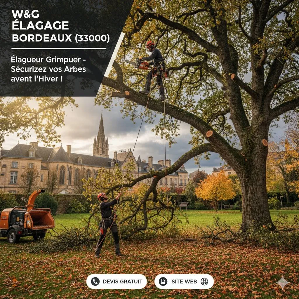 W&G Élagage & Abattage : Votre Expert Élagueur Grimpeur à Bordeaux (33)