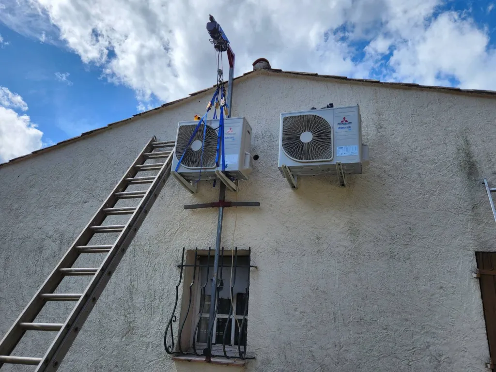 pose d'un systeme de climatisation gainable a sainte maxime 83120
