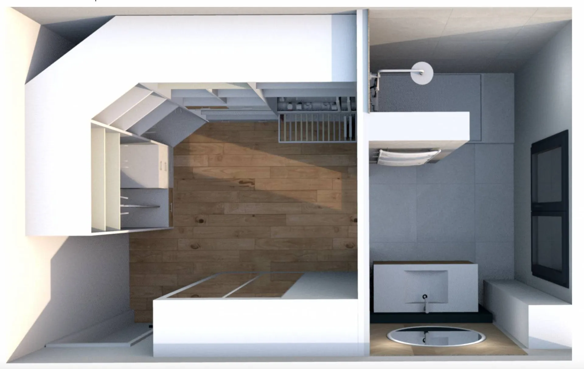 Architecte d’intérieur et Architecte DPLG pour réhabilitation et surélévation de villa existante avec la création d’une piscine à Calas 13480