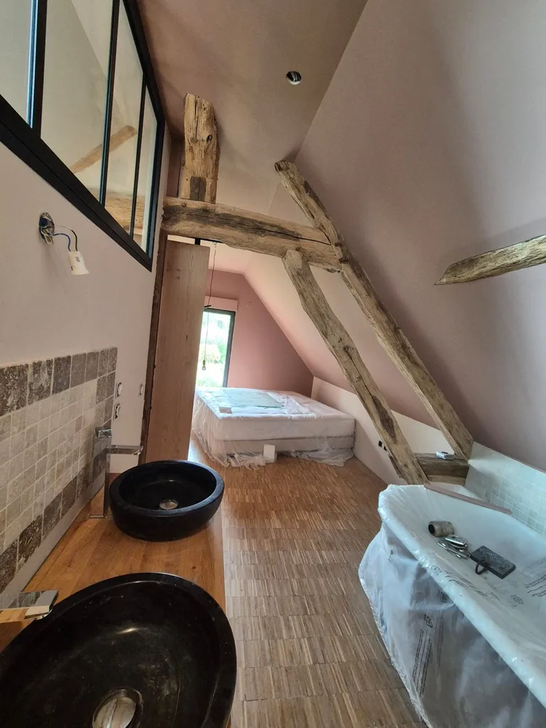 Rénovation d'un pavillon tout en couleurs, entre Alençon et Verneuil d'Avre et d'Iton