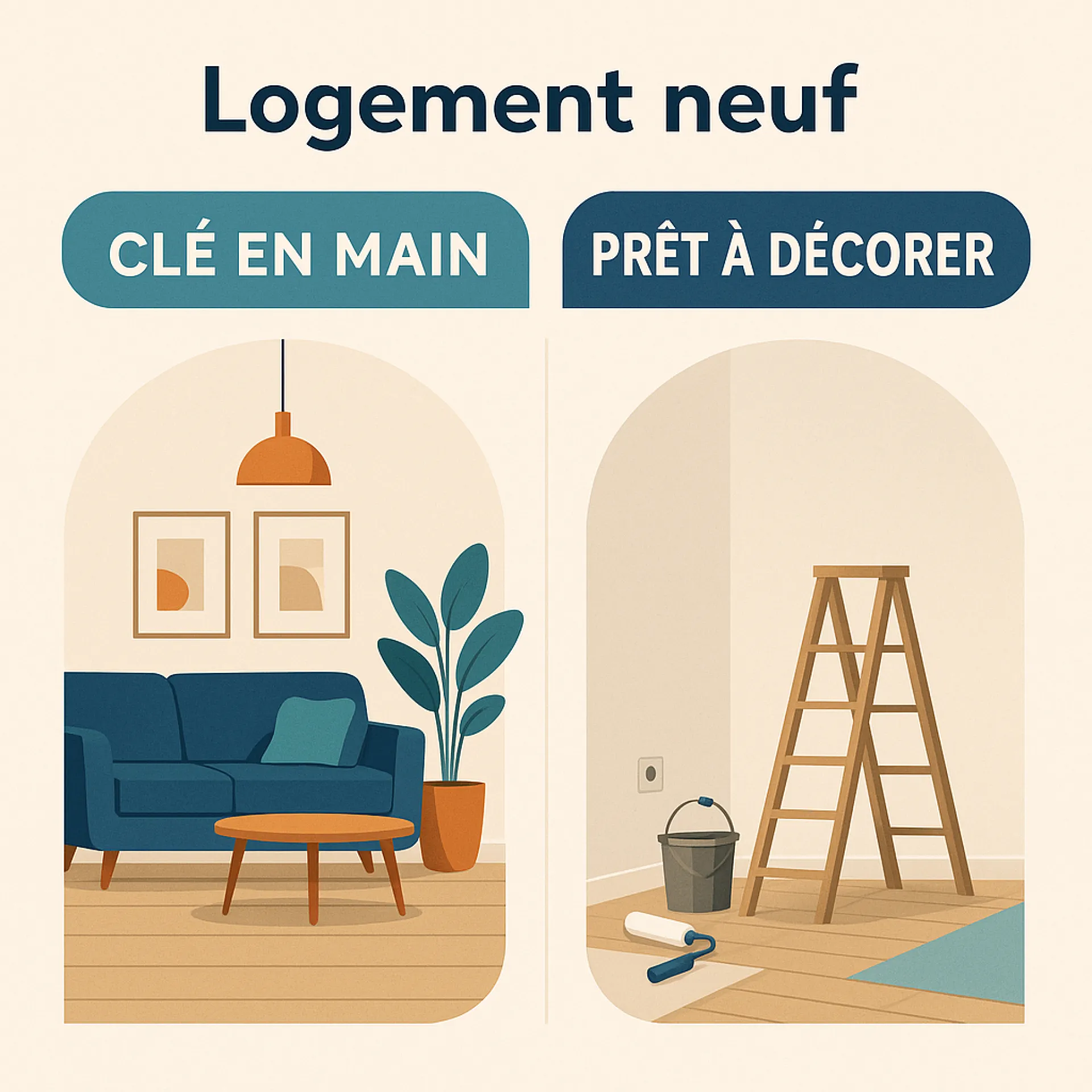 Clés en main ou Prêt à Décorer