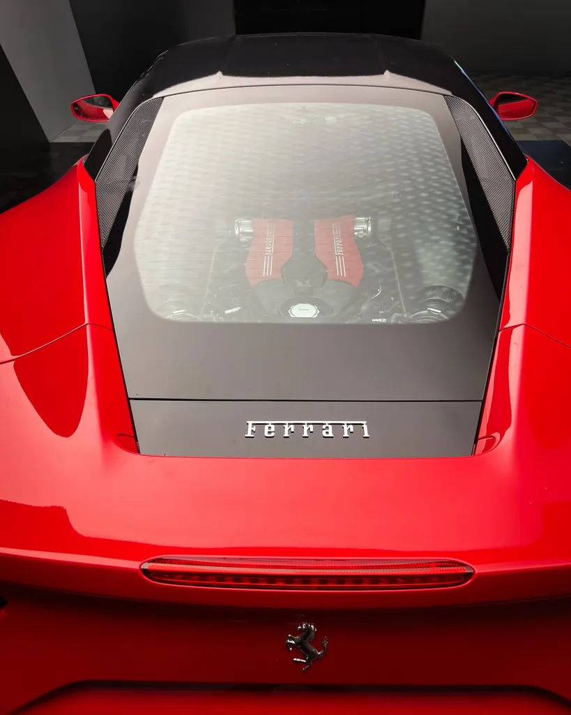 Rénovation complète du ciel de toit d’une Ferrari 488 GTB chez DSP Service