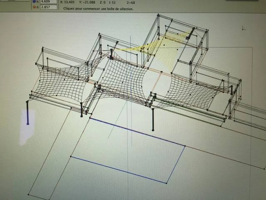 Conception de voile d'ombrage pour architecte a Cannes 