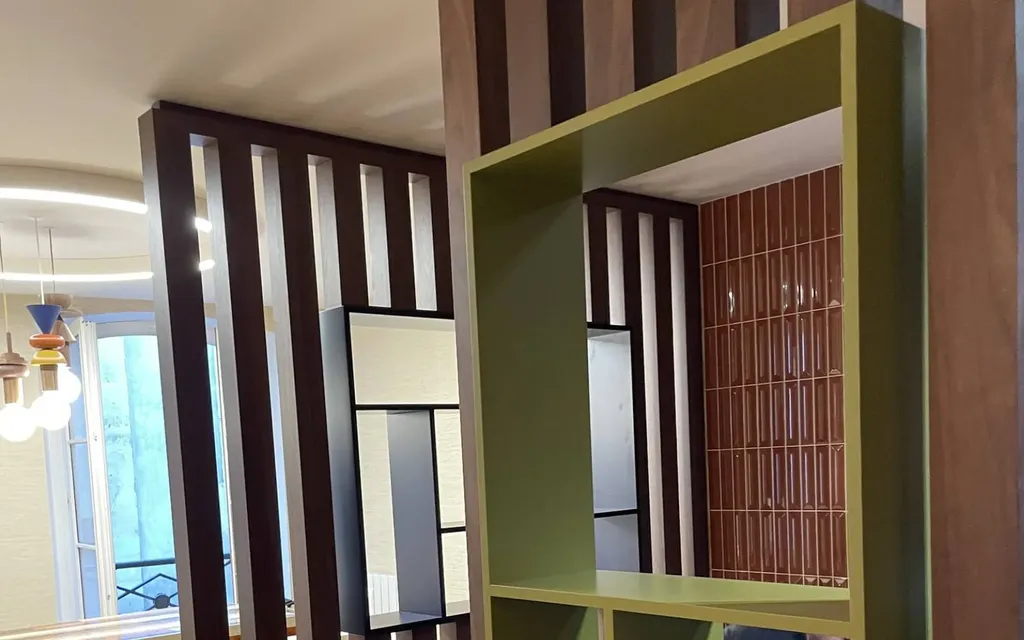 agencement sur mesure d'un salon de coiffure à Paris