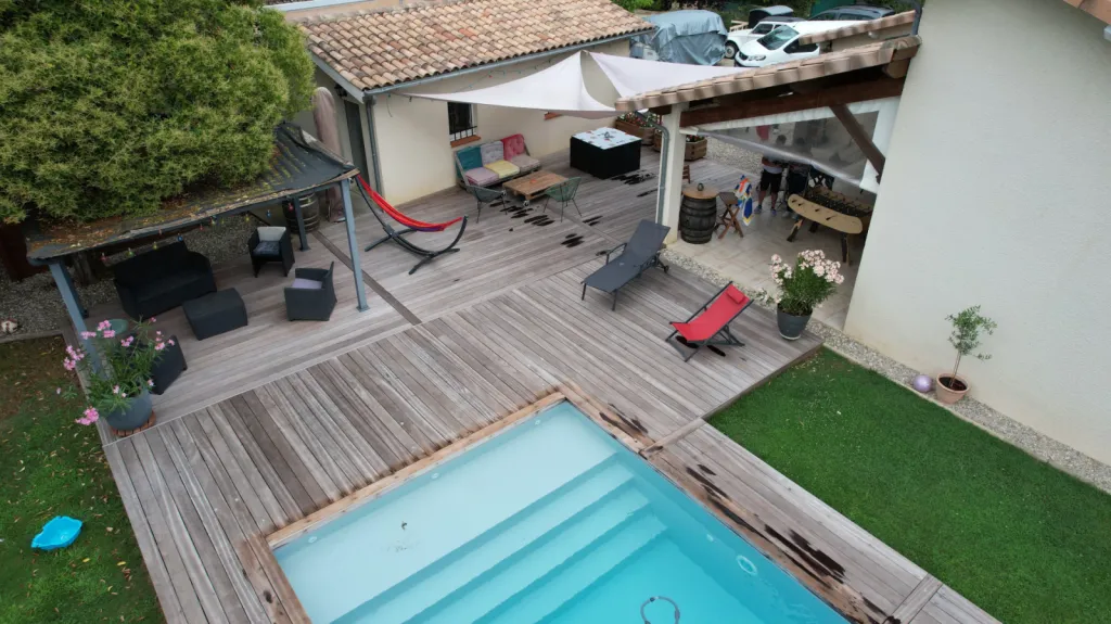 Réaliser un projet complet de terrasse extérieure en bois exotique à Albias proche de Montauban ( 82 )
