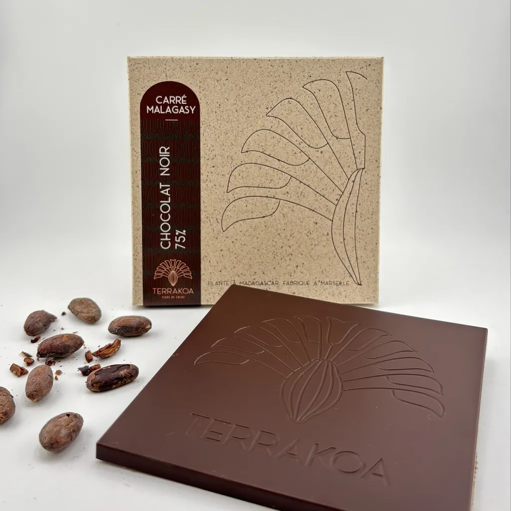Tablettes de chocolat bean-to-bar Terrakoa fabriquées à Marseille à partir d’un cacao fin d’exception cultivé à Madagascar