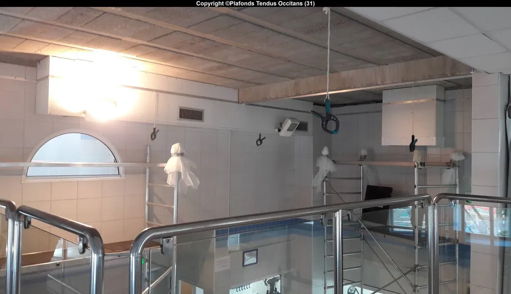 Chantier des thermes aquatiques  d’AX-Les-Thermes situé en Haute Garonne