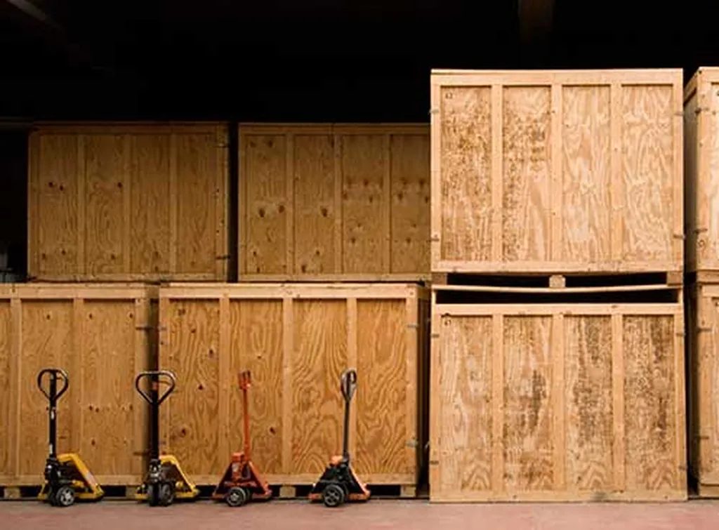 transit et stockage caisses en bois à Valence 