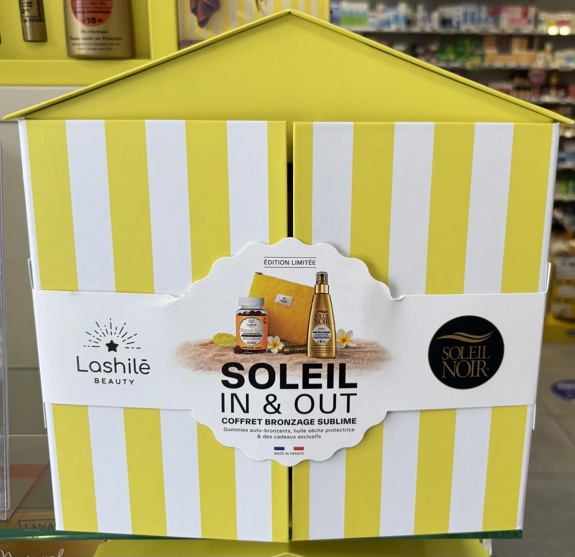 COFFRET LASHILE ET SOLEIL NOIR ( SPF 6 ) PHARMACIE DU PETIT BOSQUET 13012 MARSEILLE 