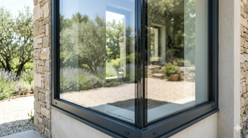Remplacement de vitrage isolant VIR avec coefficient Ug performant pour baie vitrée et fenêtre par vitrier à Pertuis 84120