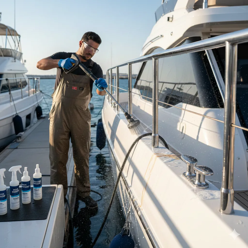 Nettoyage de bateaux