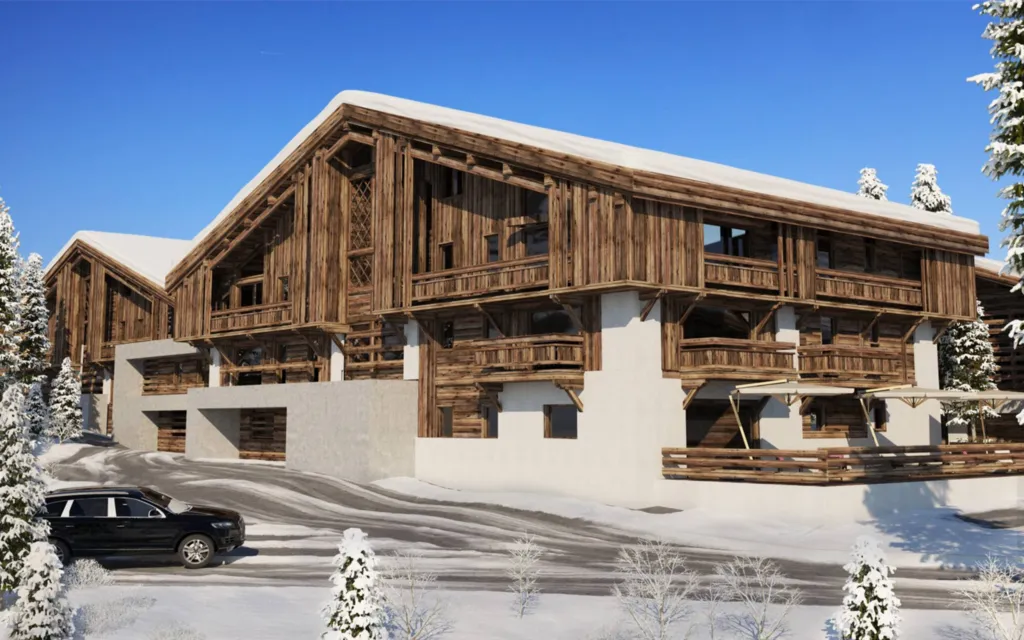 Hameau des Praz de Megève : 6 chalets individuels et 54 appartements aux pieds des pistes de Praz-sur-Arly et à 5 minutes de Megève