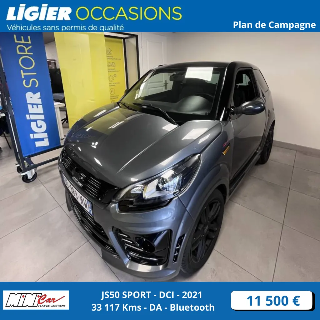 Voiture sans permis d'occasion Ligier JS50 SPORT DCI Gris Graphite à Bouc bel Air