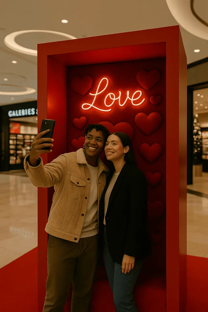 box à selfie love box siant valentin pour centre commercial by pictiz