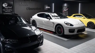 Pose de film de protection transparent Xpel et traitement céramique sur cette Porsche Panamera Gts