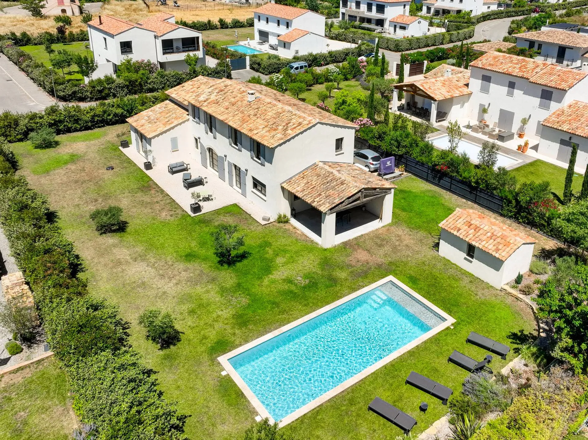 Construction d'une magnifique bastides Provençale à Aix en Provence dans les Bouches du Rhône