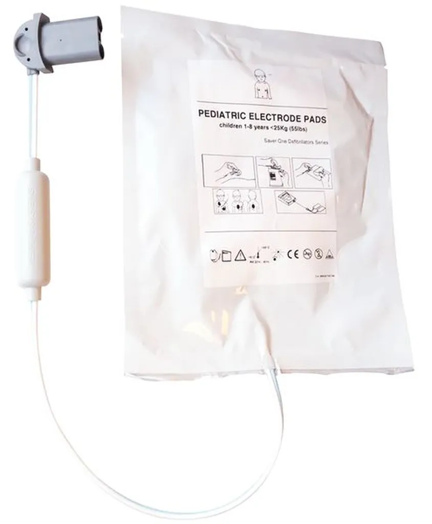 Électrodes pédiatriques spécifiques pour défibrillateur Saver One AMI Italia  à LYON