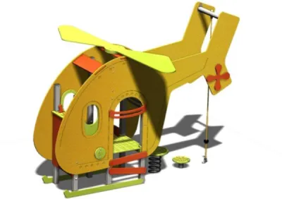 Air de jeux d'enfants hélicoptère rhone alpes