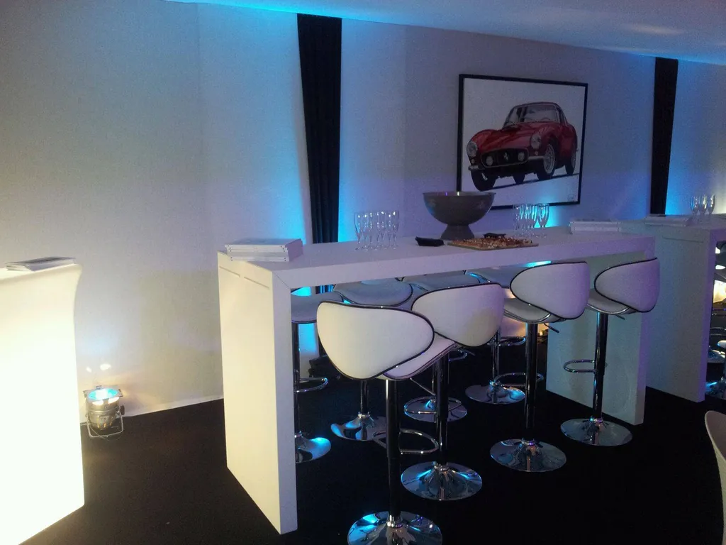 Location Desk Pliant Aluminium Blanc - Comptoir XL & Table Haute (230 cm)